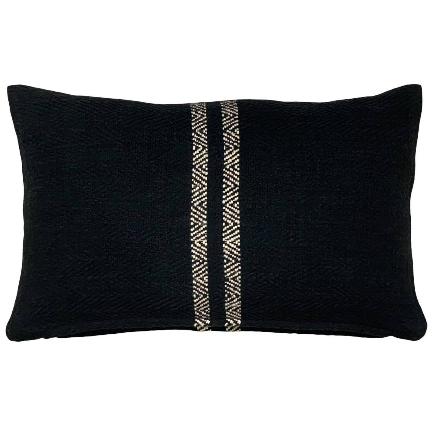 PILLOWPIA Hugh lumbar pillow in black