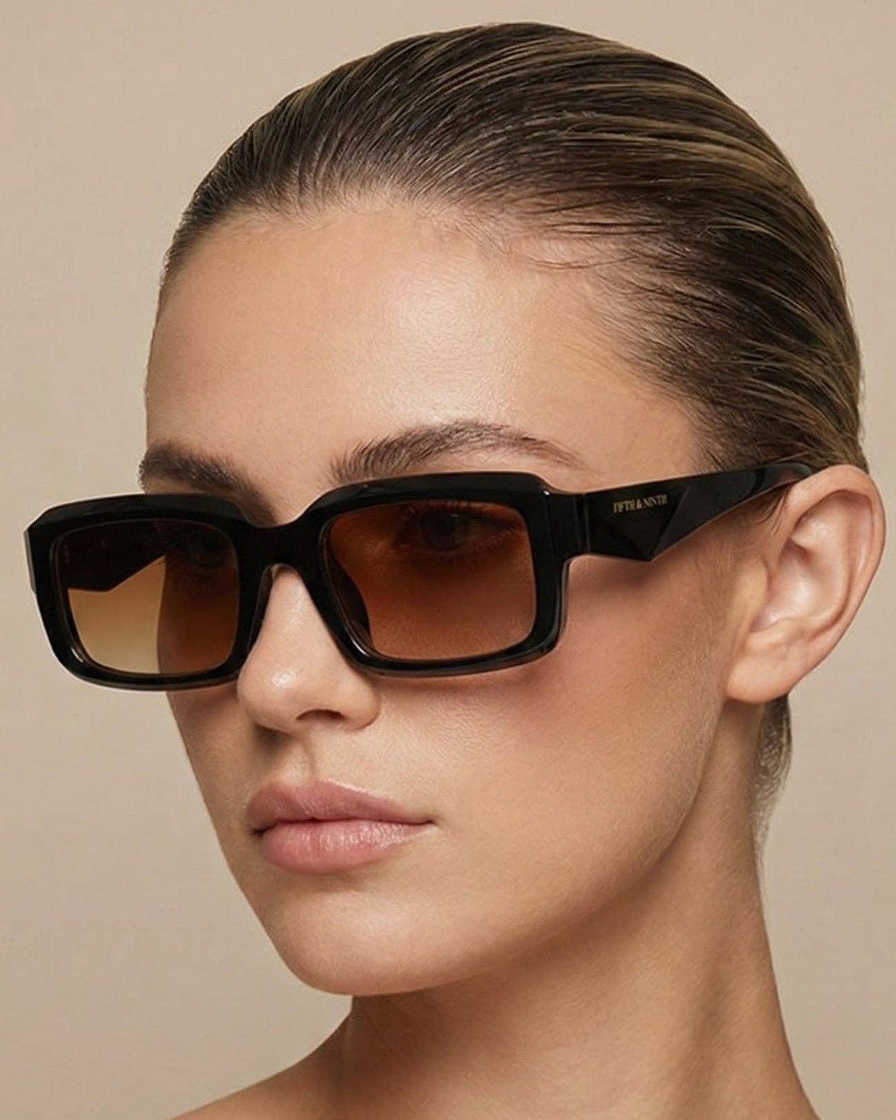 Danni Polarized Sunglasses: Brown