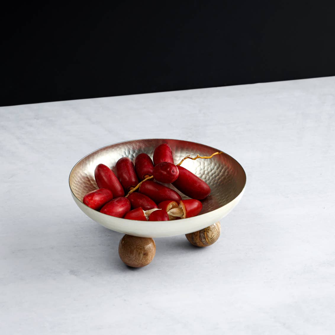 Temari 6" Hammered Silver Bowl