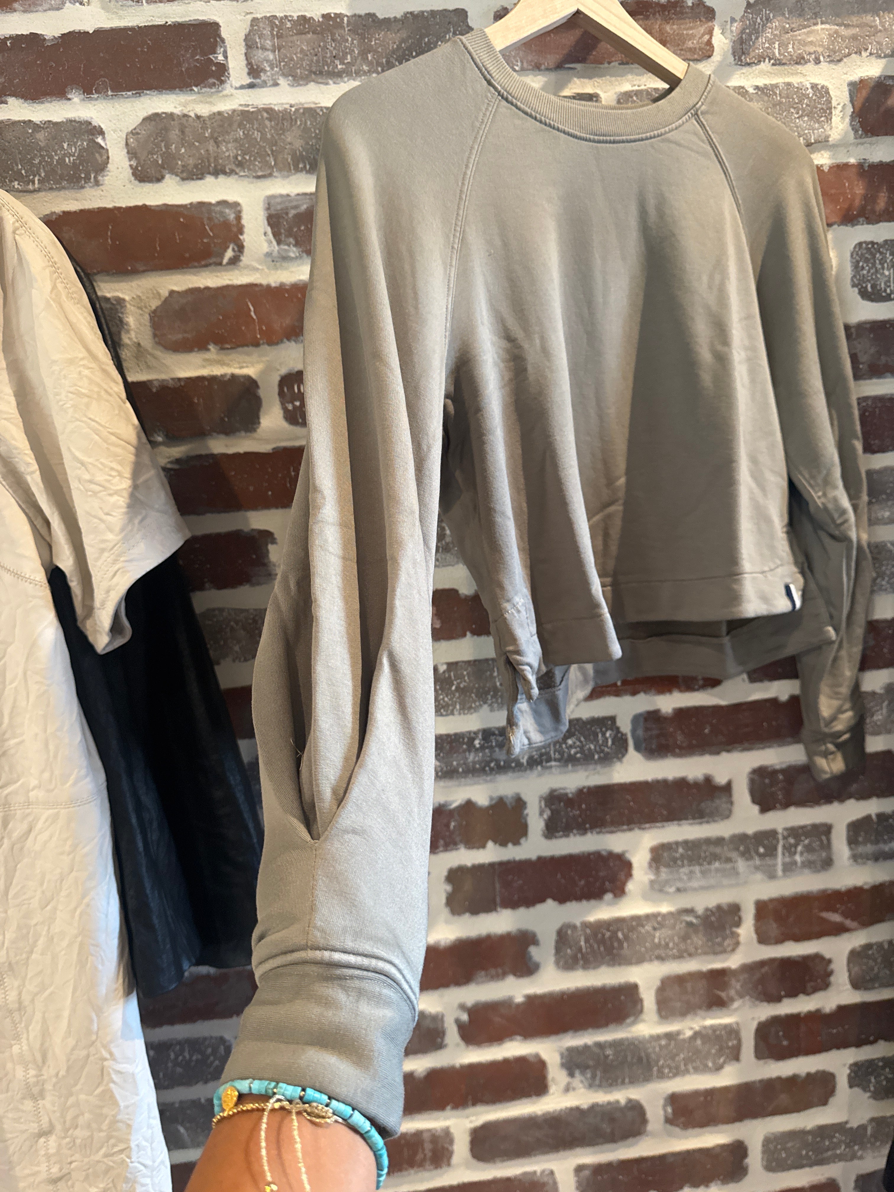 Stateside Softest Fleece Cropped pullover