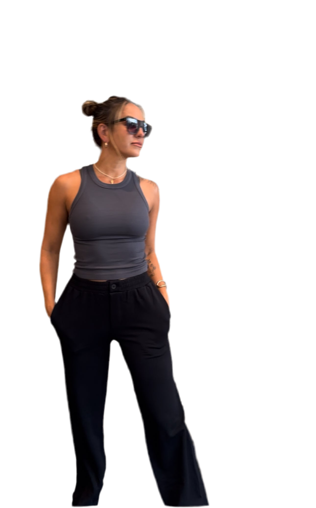 STATESIDE Fleece Trouser Black