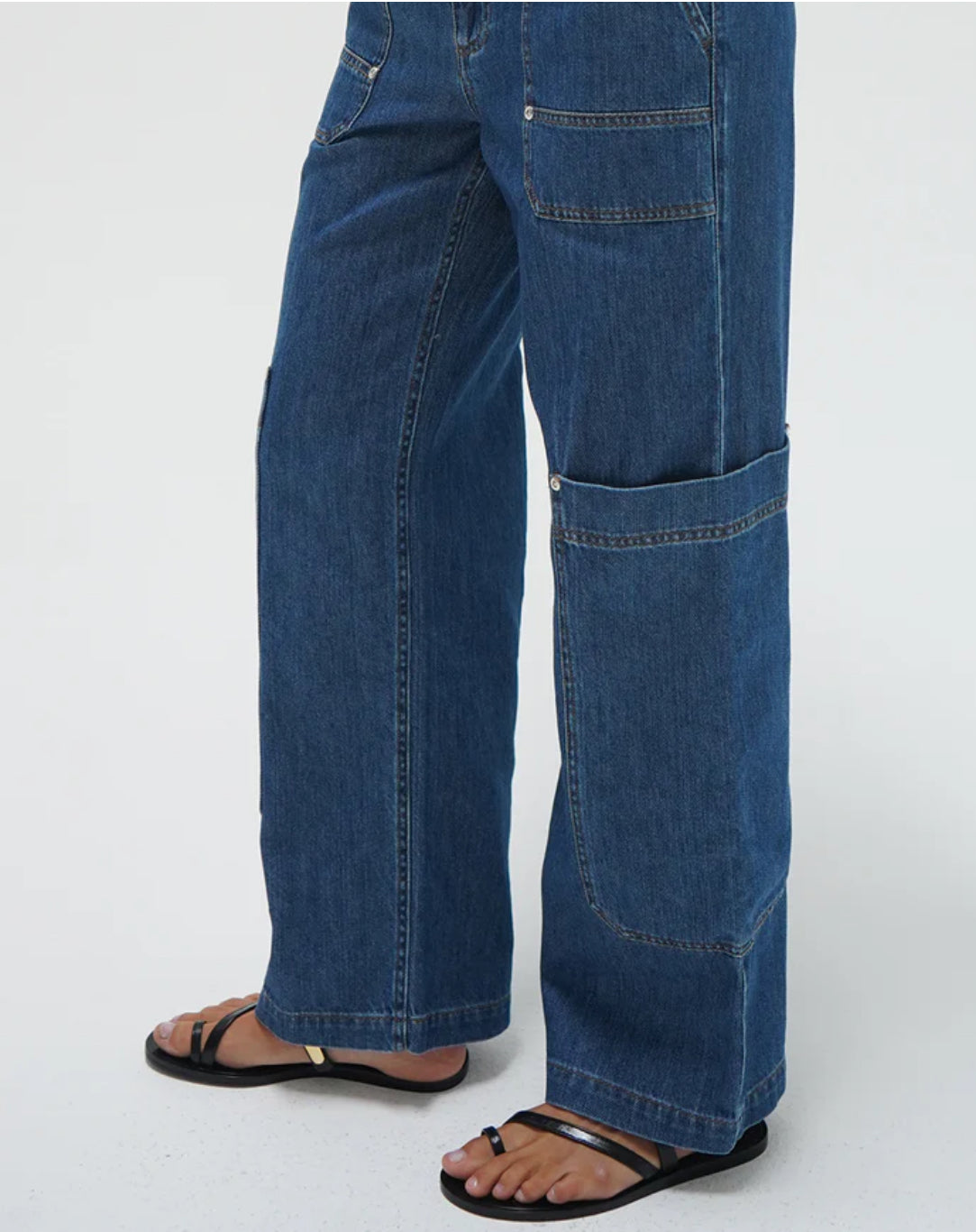 LNA Ryleigh Utility Pant - Soft Denim