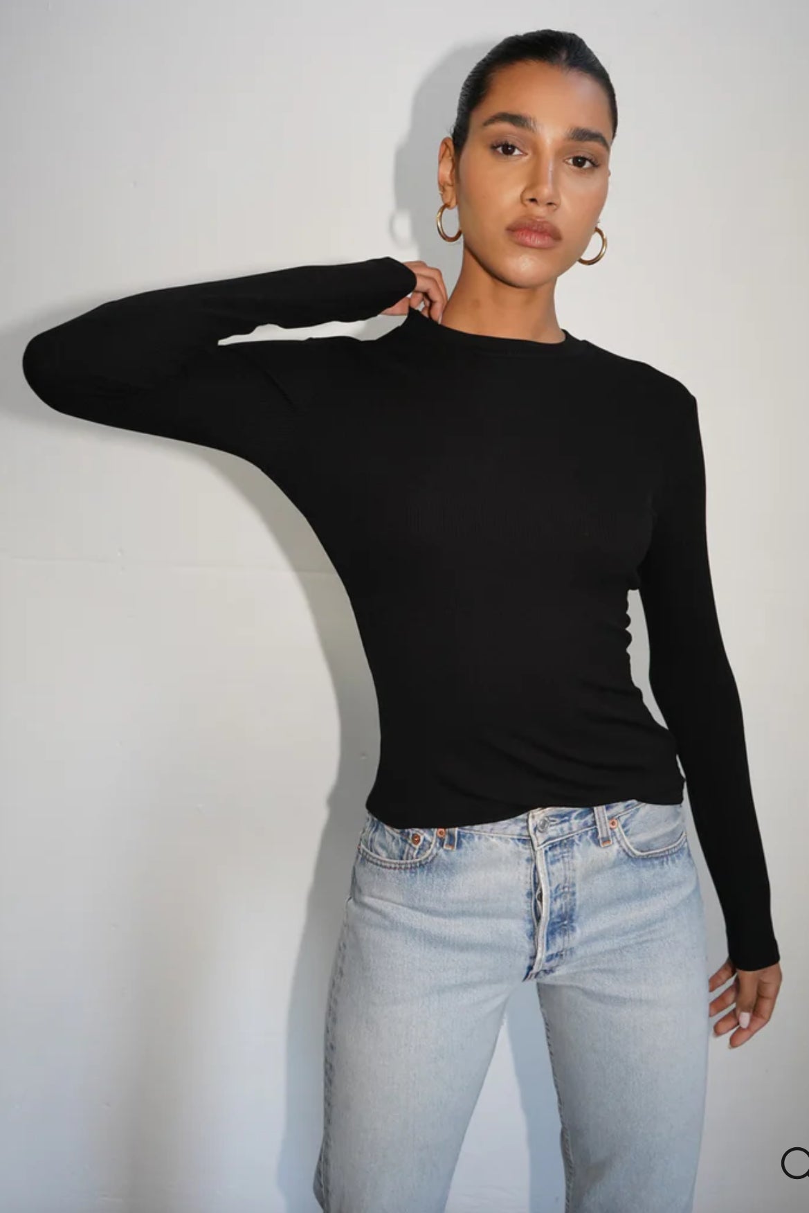 LNA Dalston Ribbed Long Sleeve- Top