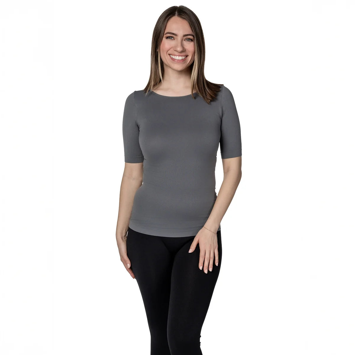 SKINNY TEES Half Sleeve Crew Neck