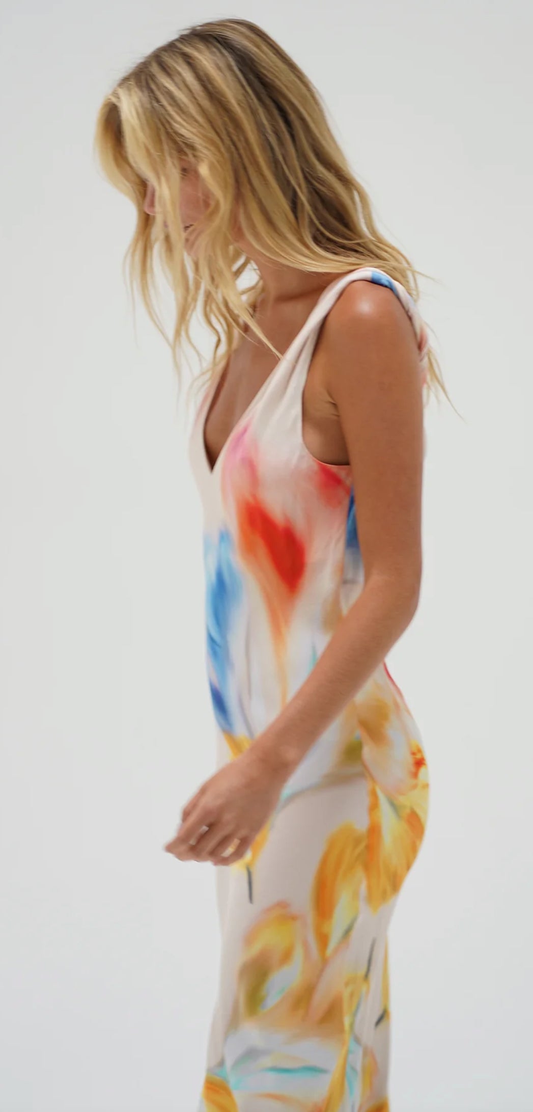 LNA Sicily V Slip Dress