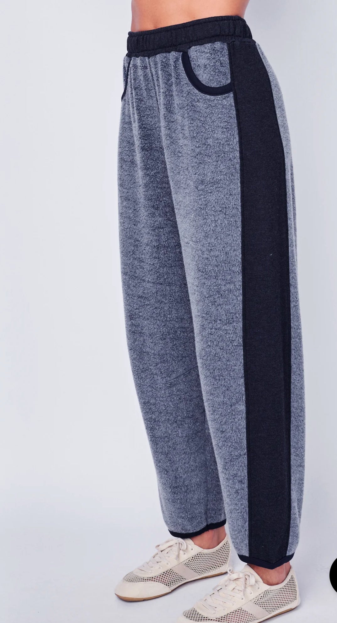 STATESIDE Plush Fleece Barrel Pant