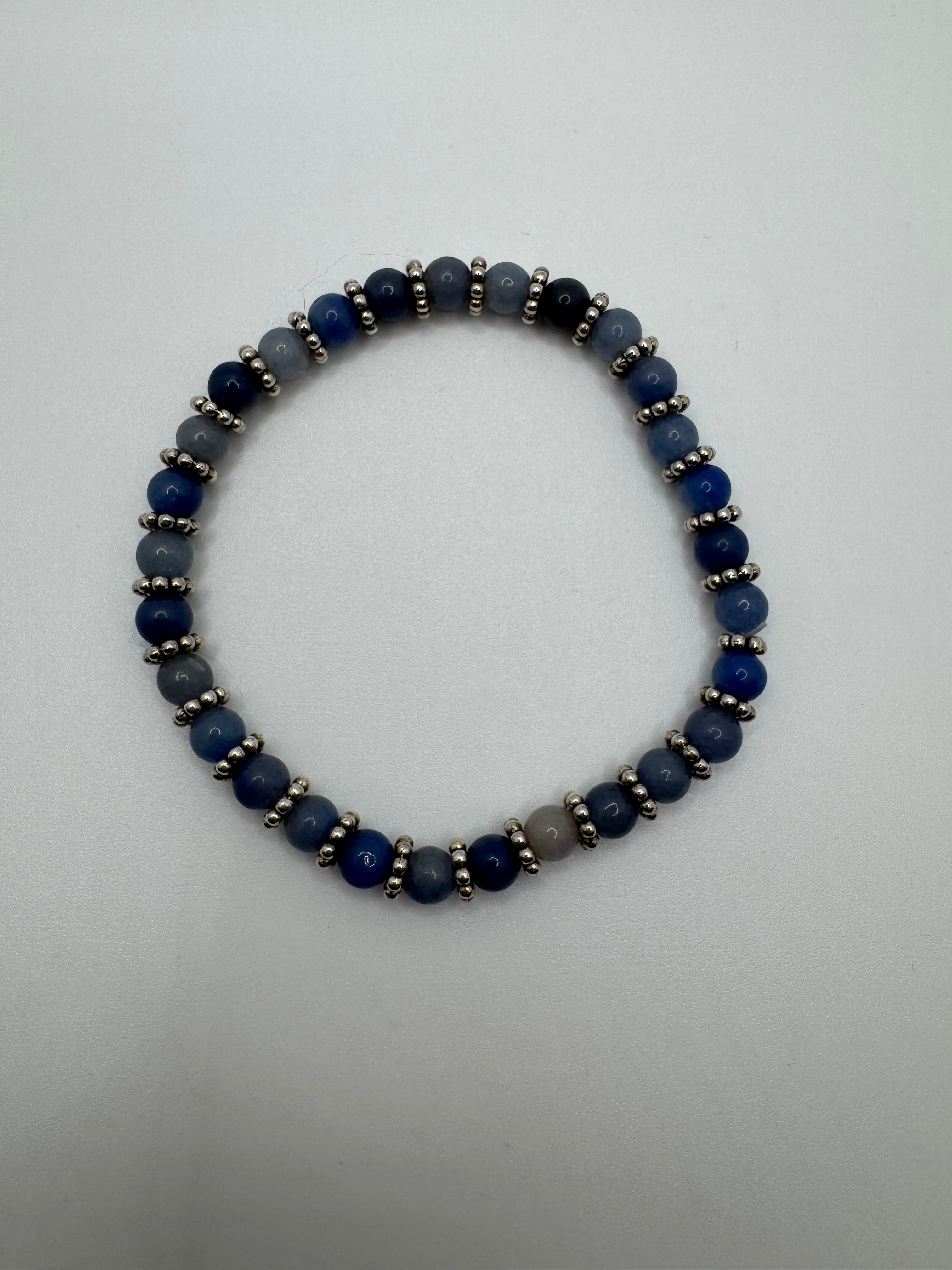 KRISTENS Mixed Blue Bead Bracelet
