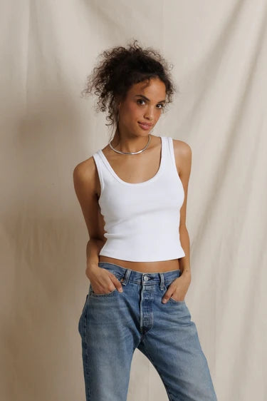 PERFECT WHITE TEE Blondie Rib Tank