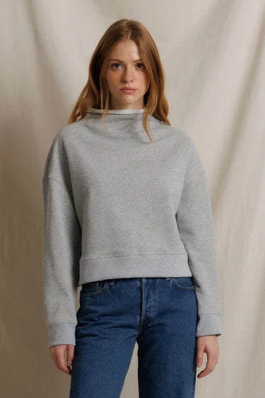 *PREORDER* PERFECT WHITE TEE Arden
French Terry Mock Neck Sweatshirt