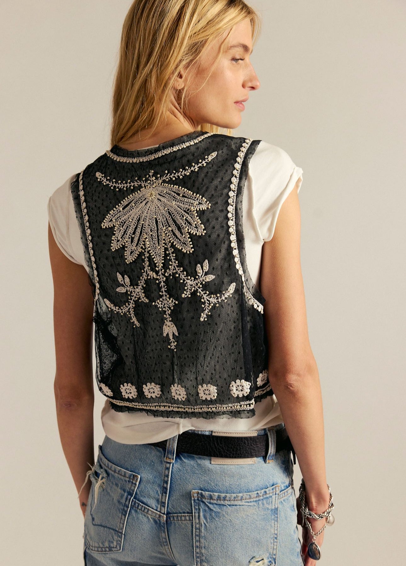 Free People Under The Sun Vest in Black