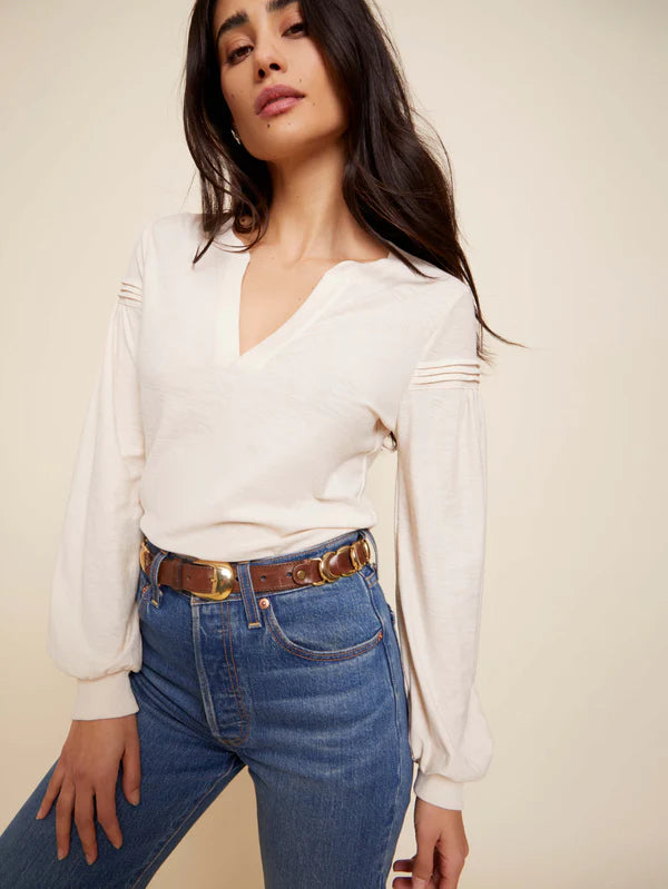 Nation Ltd Rooney Pintucked Yoke Tee-Apparel-The Life ™ Boutique | Westfield, NJ-The Life ™ Boutique | Westfield, NJ