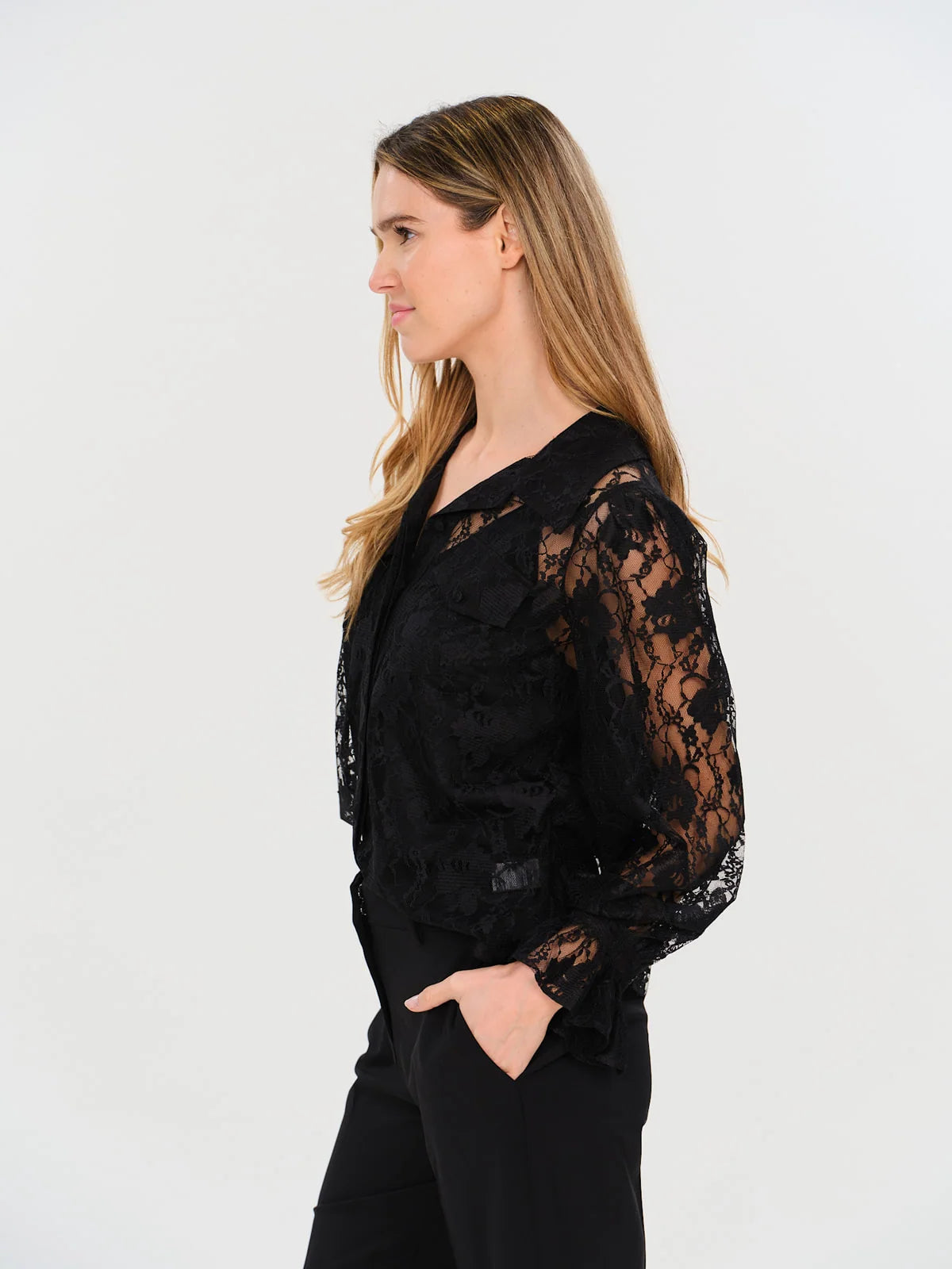 SIX/FIFTY Brooke Lace Blouse