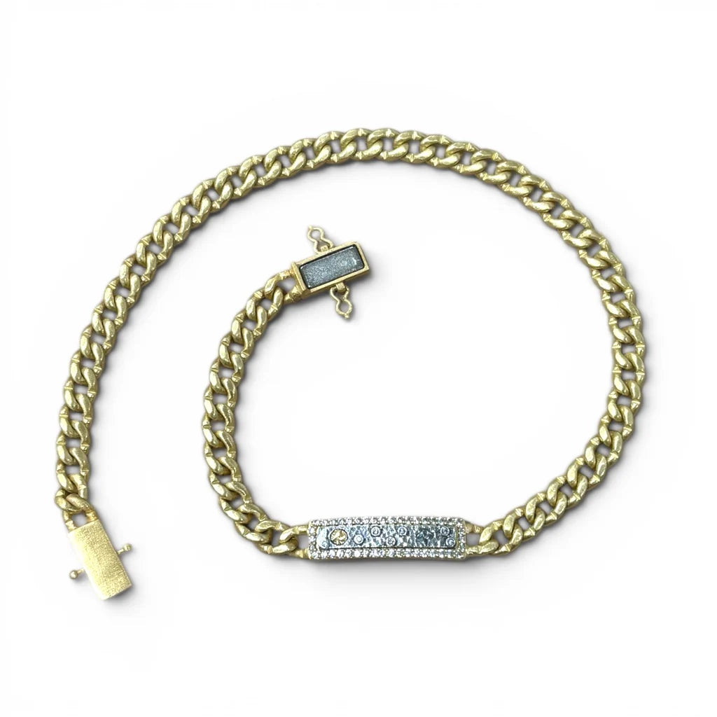 TAT2 DESIGNS Gold Soleil Double Wrap ID Bracelet
