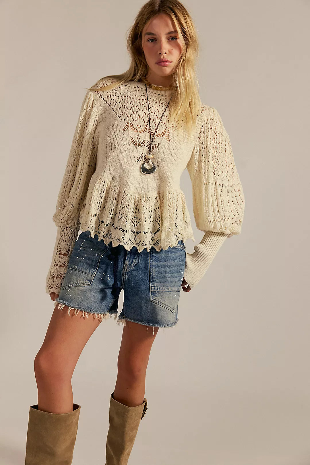 FREE PEOPLE We The Free Moxie Barrel Shorts