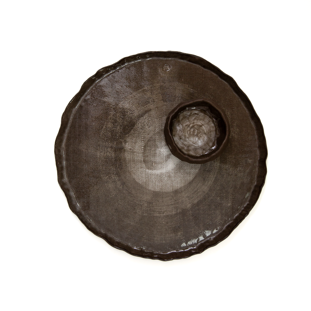 Kirti Sheoran Studio— Platter Set black Ruffle