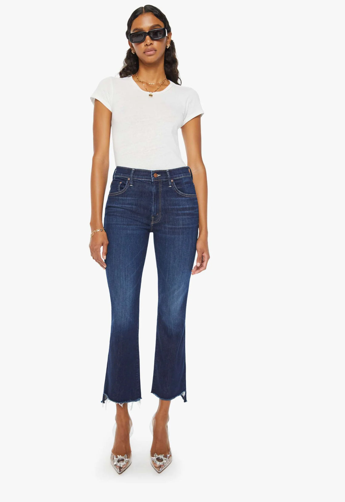 MOTHER The Insider Crop Step Fray- Off Limits