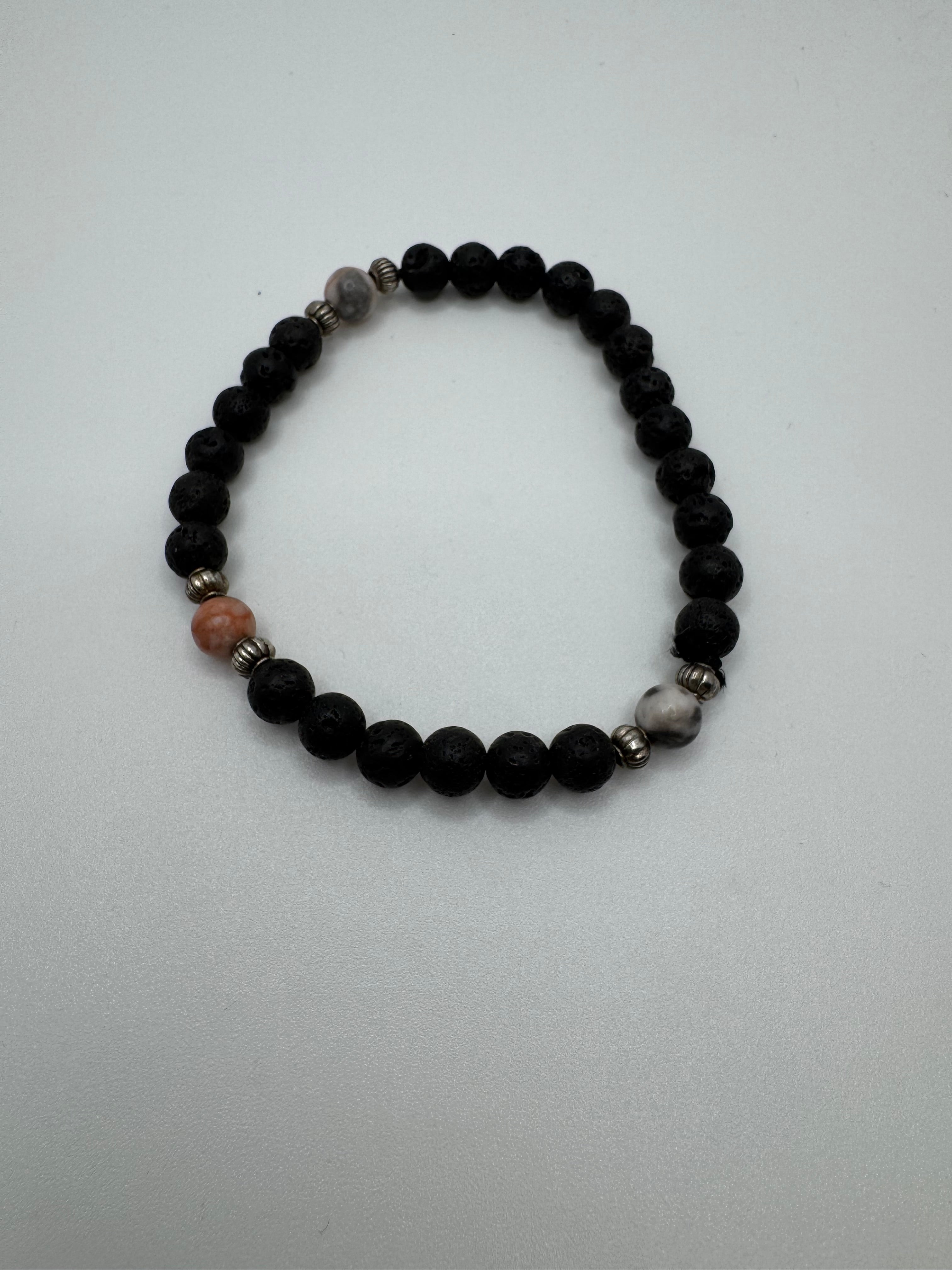 KRISTENS Lava Stone Beaded Bracelet