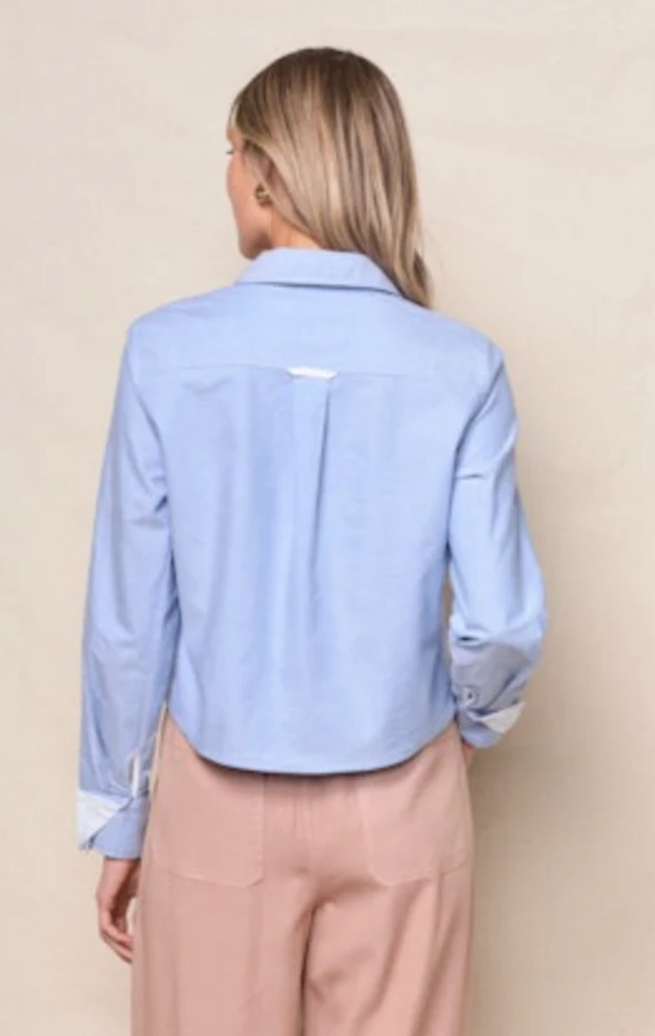 STATESIDE Oxford Cropped Shirt