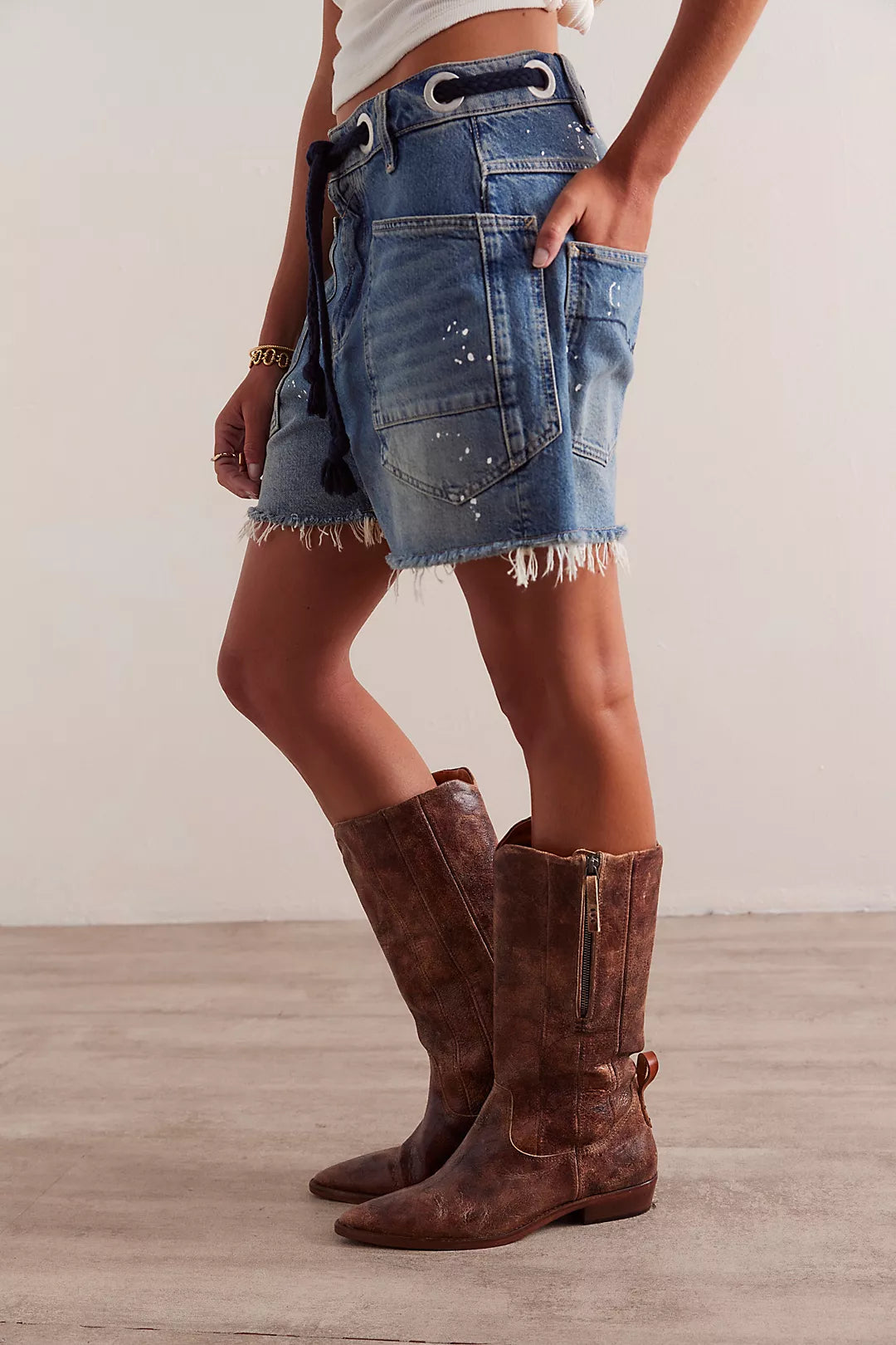 FREE PEOPLE We The Free Moxie Barrel Shorts