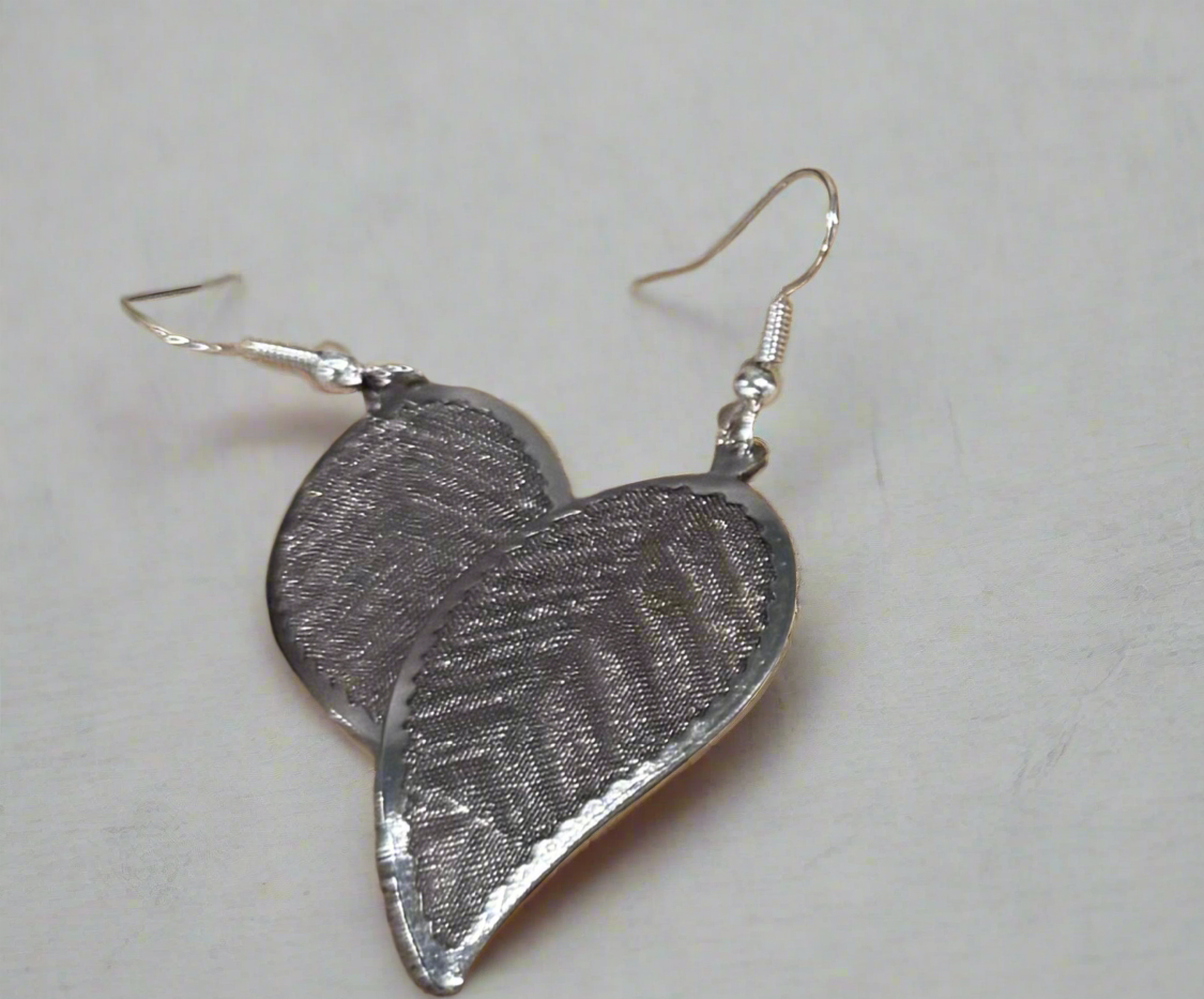 Sophia Leaf Earrings Silver