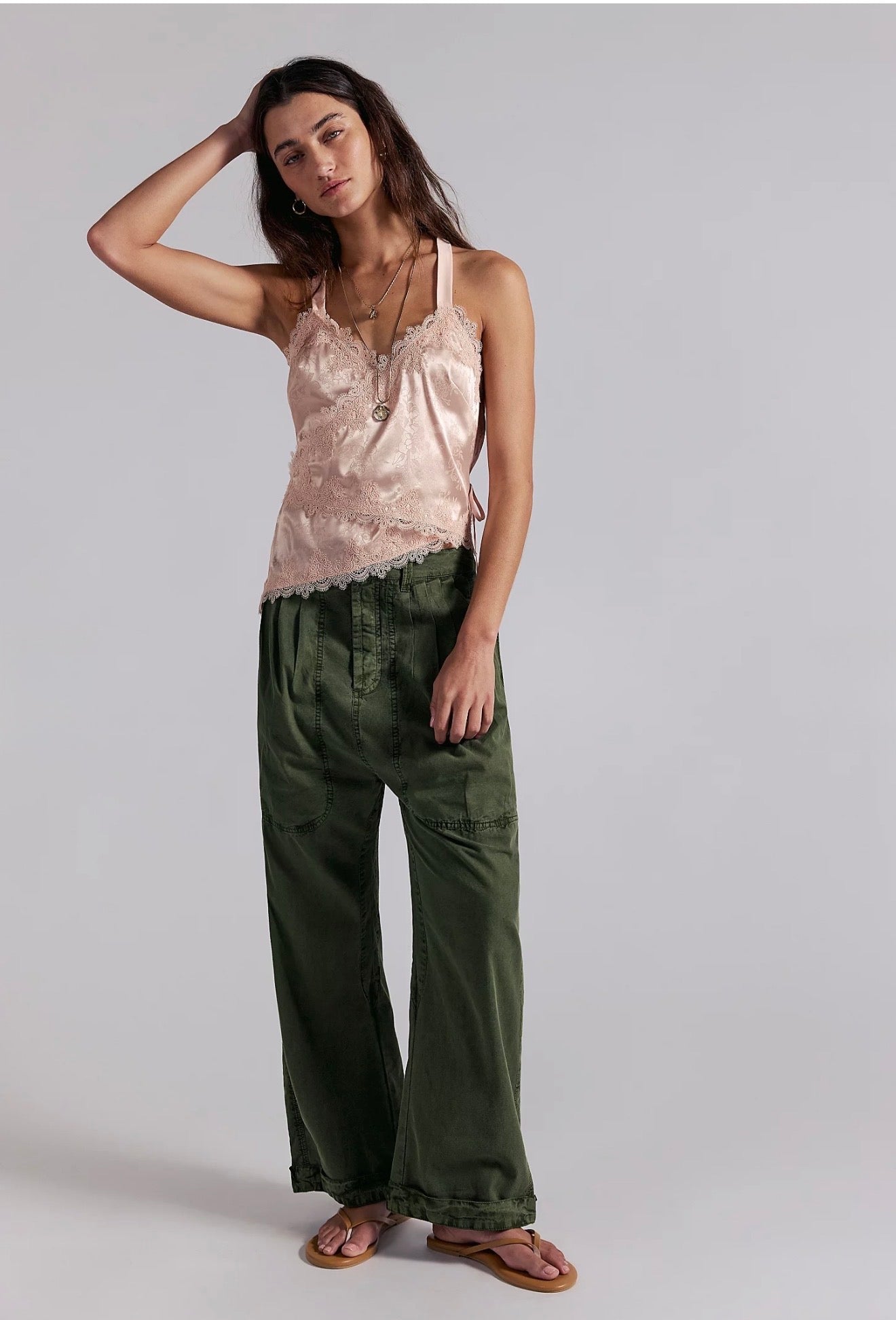 FREE PEOPLE Clover Dropped Trousers/Adventurer