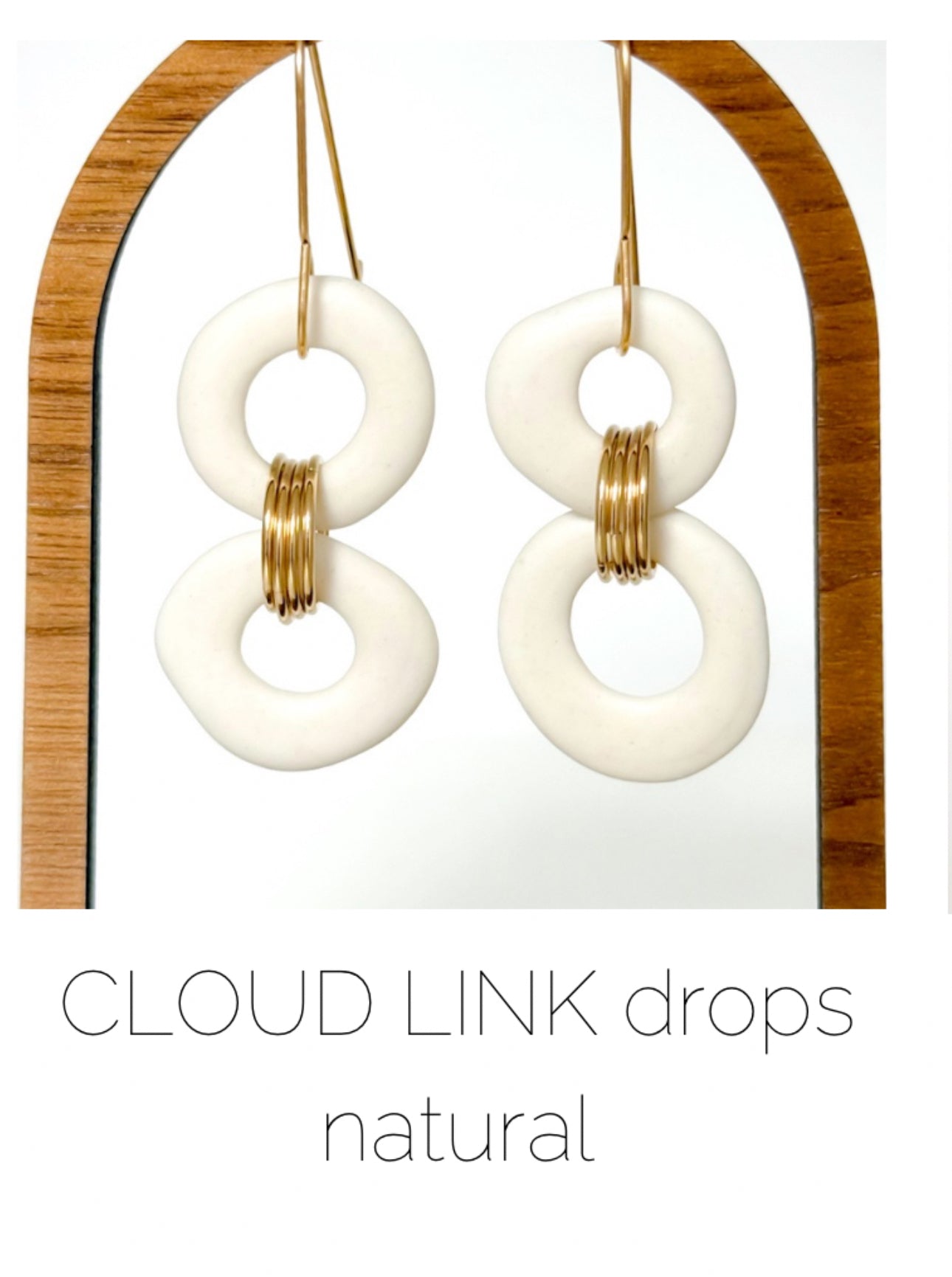 matte porcelain design cloud link drops natural