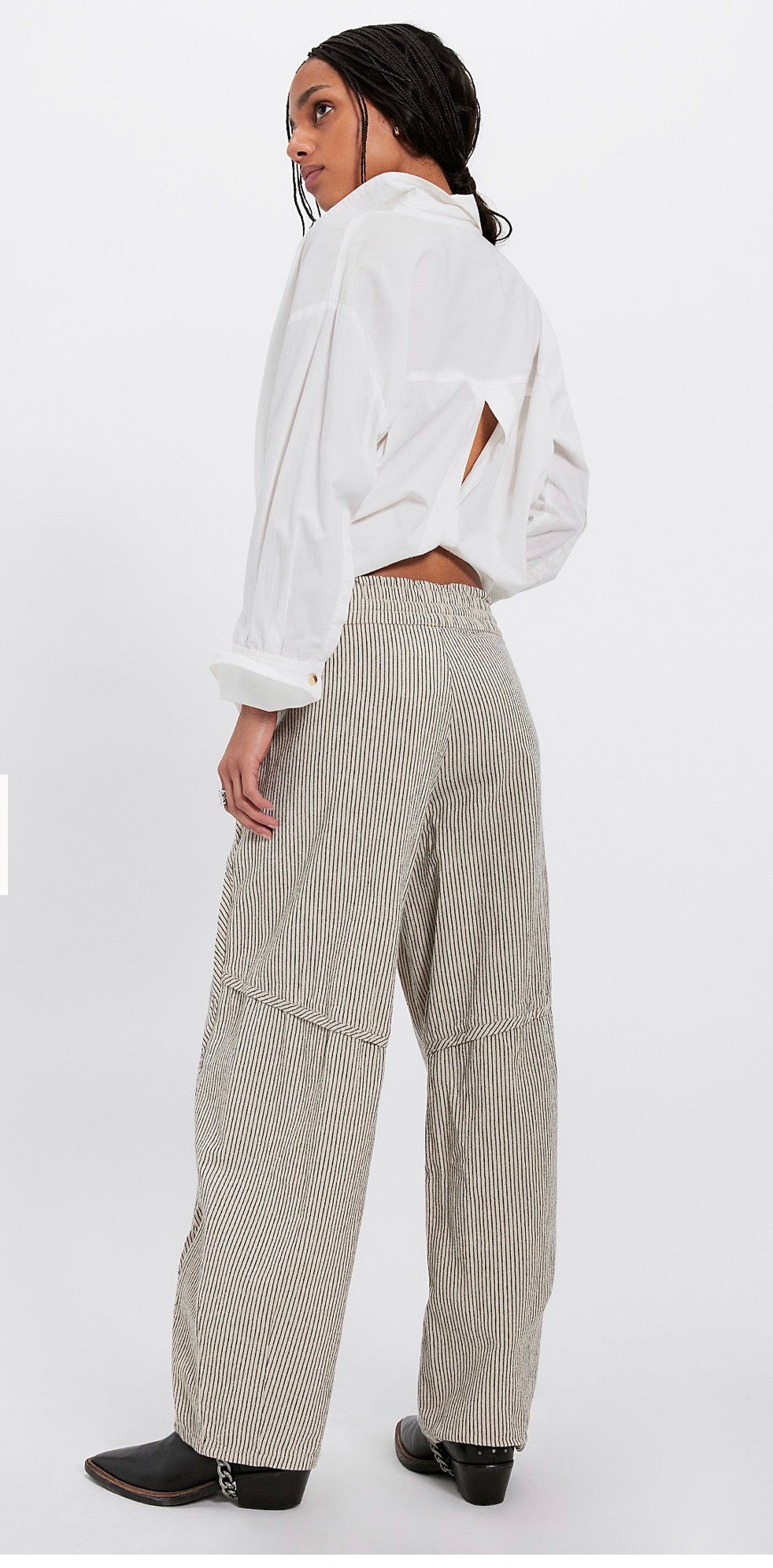 FREE PEOPLE Something Good Pant Ivory Combo