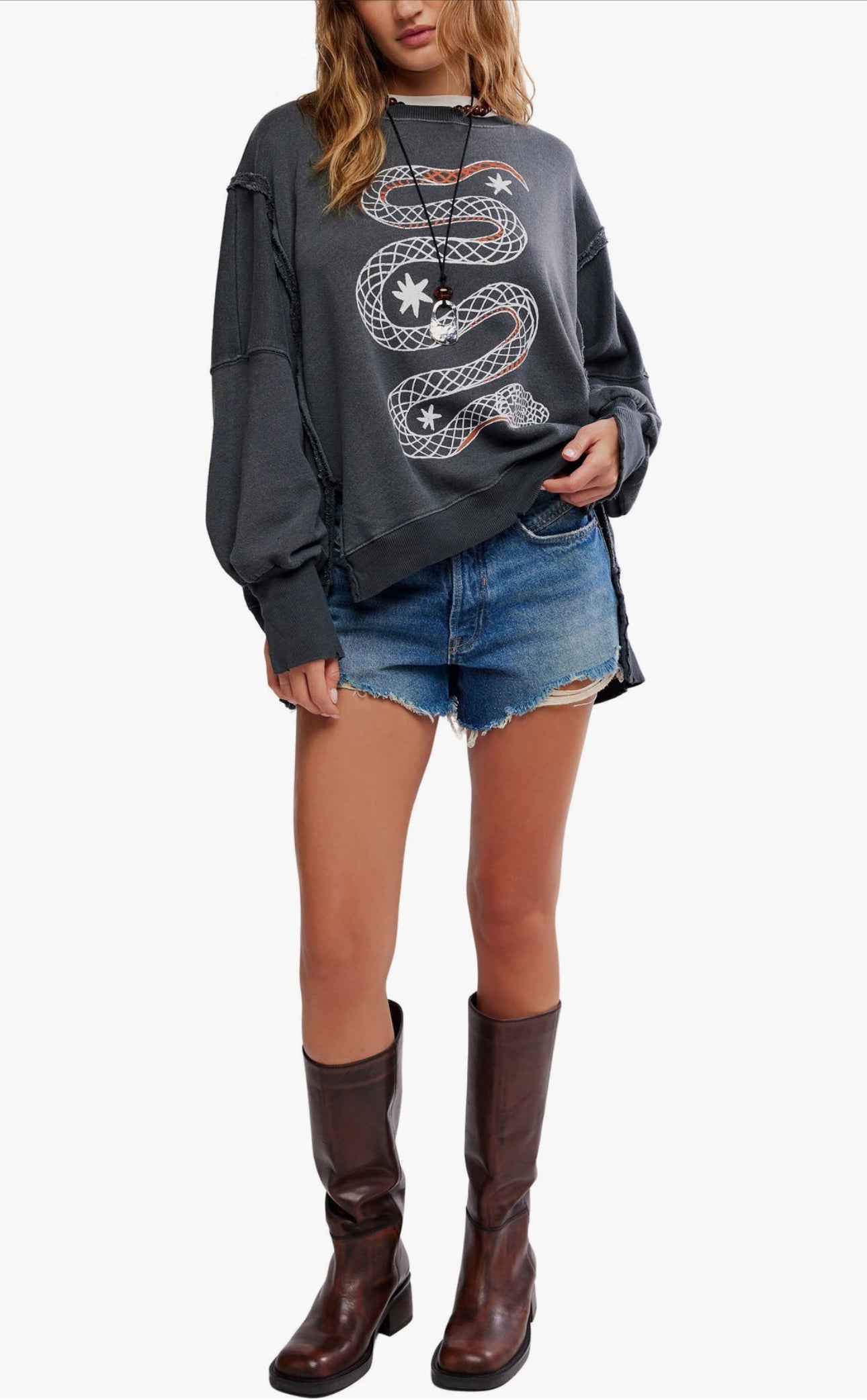 Free People Camden Oversize
Graphic Sweatshirt