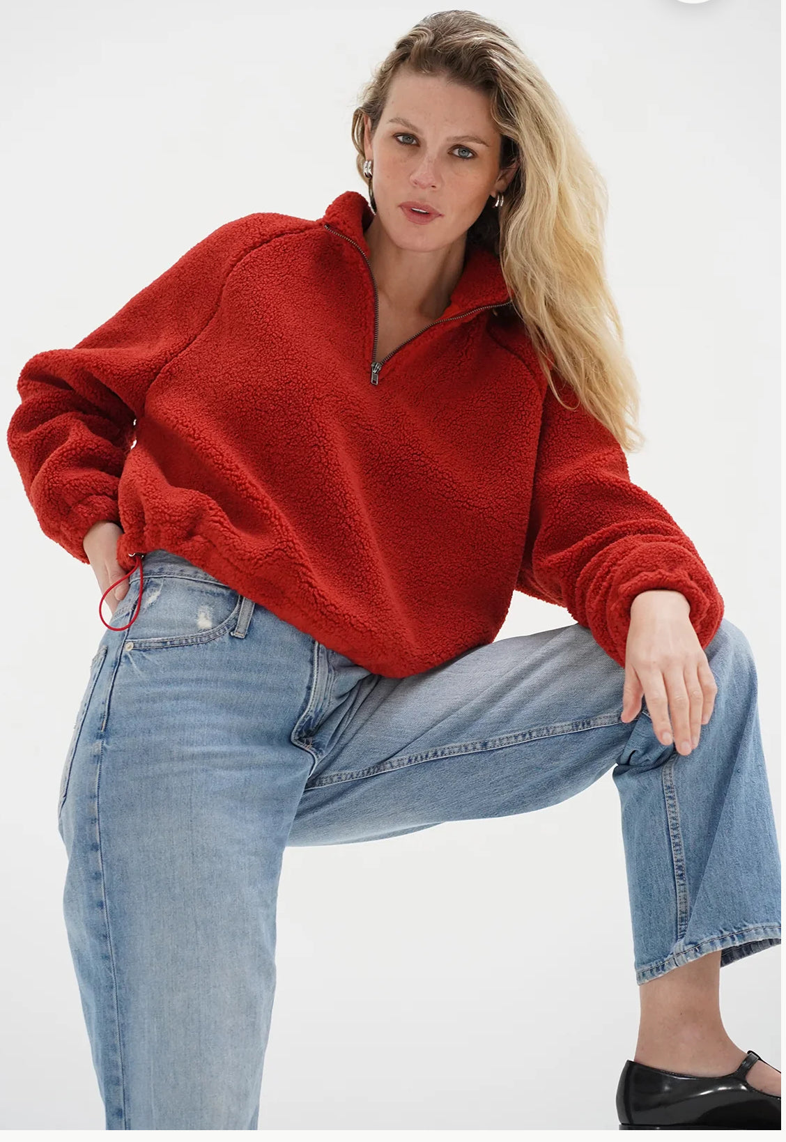 BRISTOL SHERPA HALF ZIP - CAYENNE