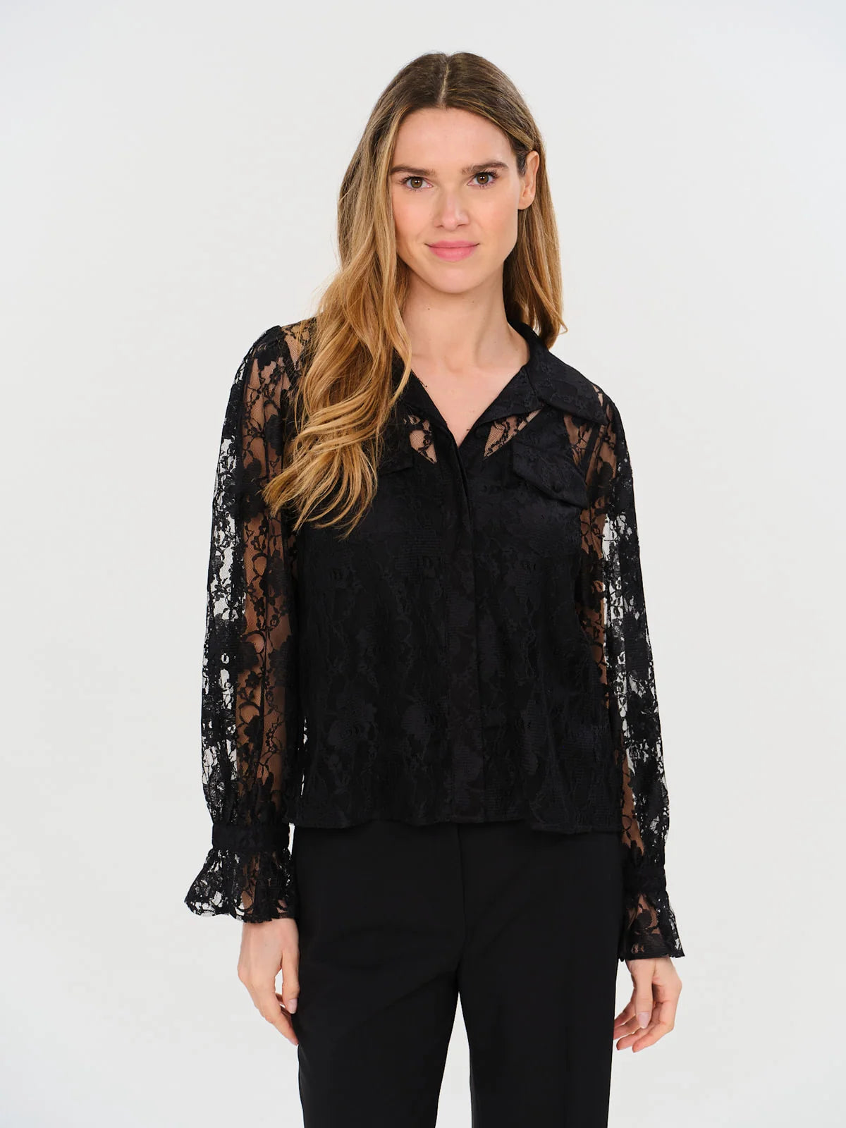 SIX/FIFTY Brooke Lace Blouse
