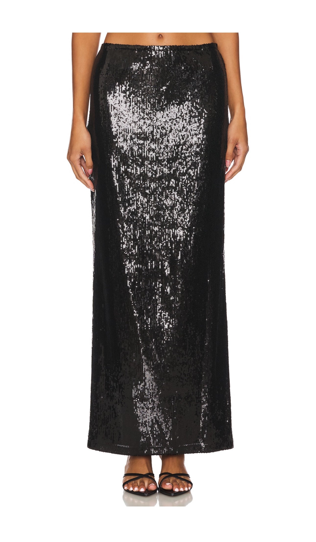 LNA Elettra Sequin Column Skirt