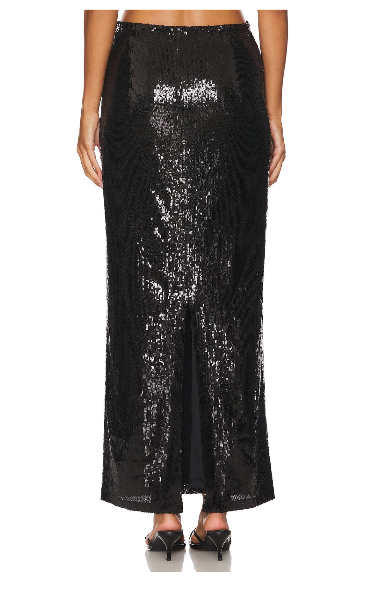 LNA Elettra Sequin Column Skirt