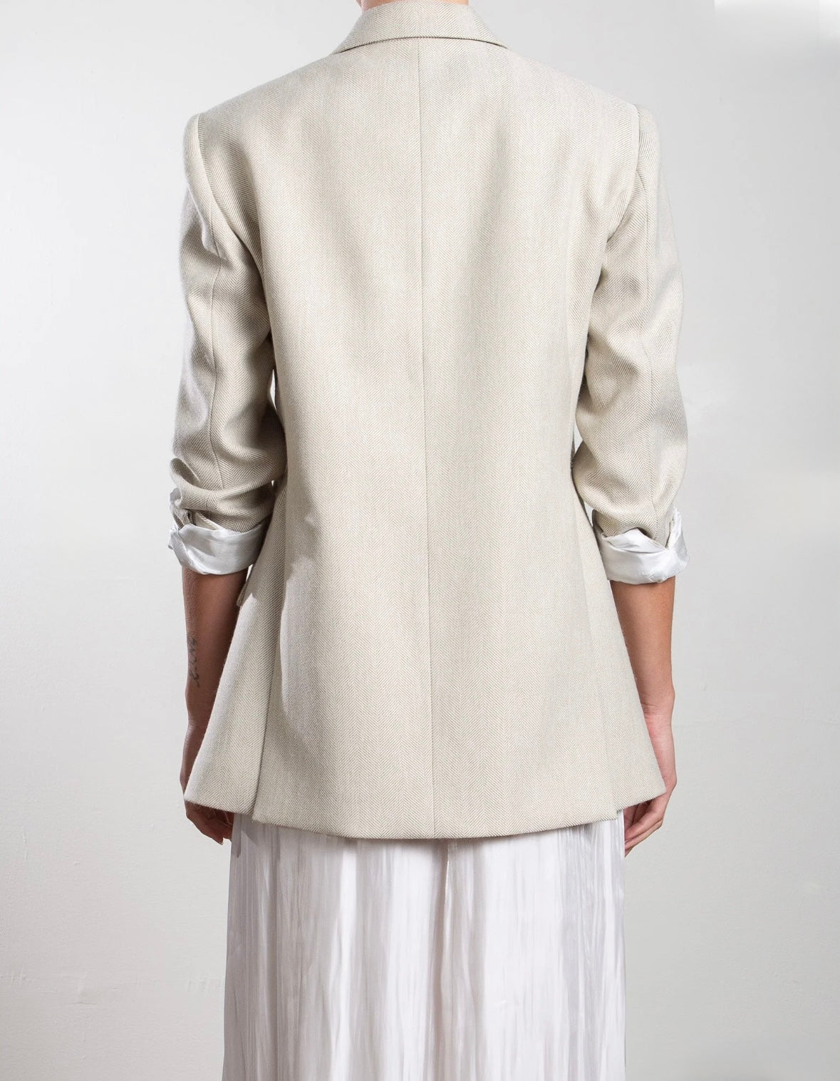 PHARAOH Trudi Blazer in Herringbone Ivory