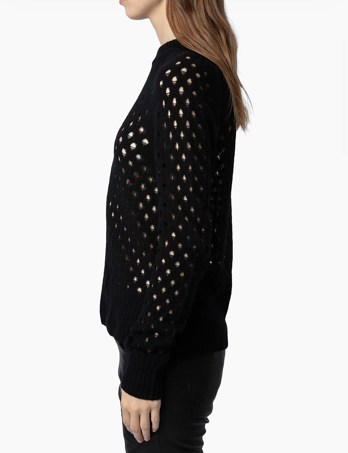 ZADIG & VOLTAIRE Lili Rc Destroyed Cashmere Sweater