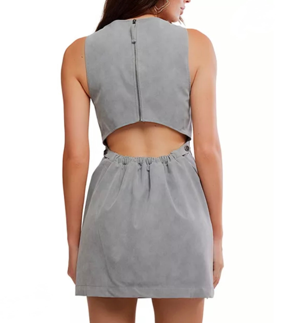 FREE PEOPLE Atlas Faux Suede Mini Dress