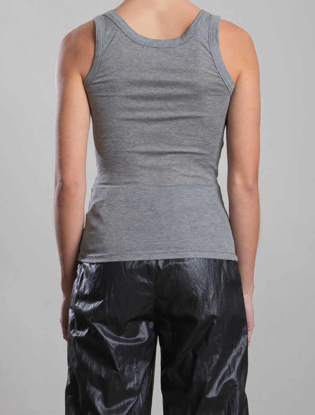 PHARAOH Cass Tank in Cashmere Rib in Heather Grey