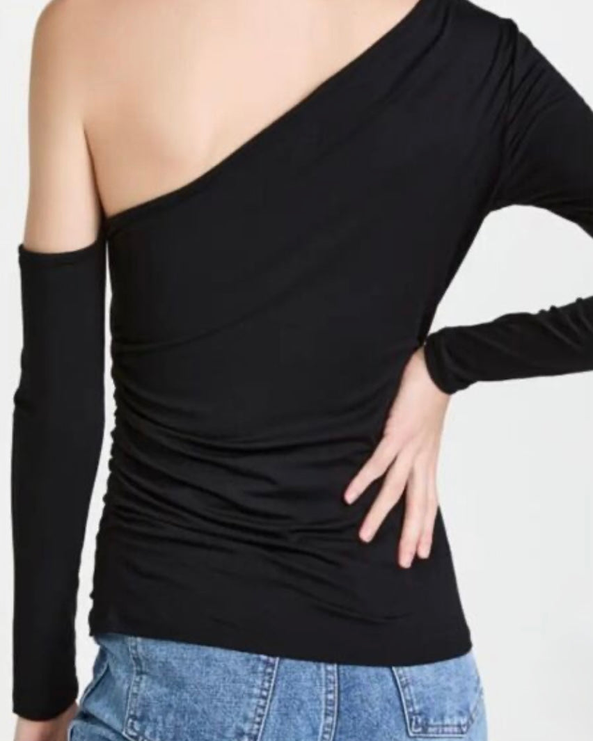 L'AGENCE Hattie One Shoulder Top