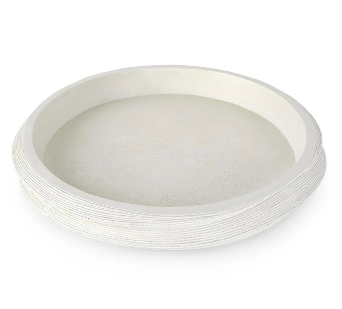 White Palecek Argos Decorative Tray