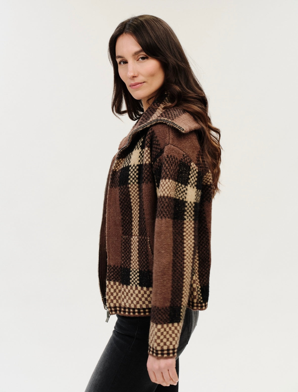 *PREORDER* SIX/FIFTY Cypress Plaid Collared Zip-up