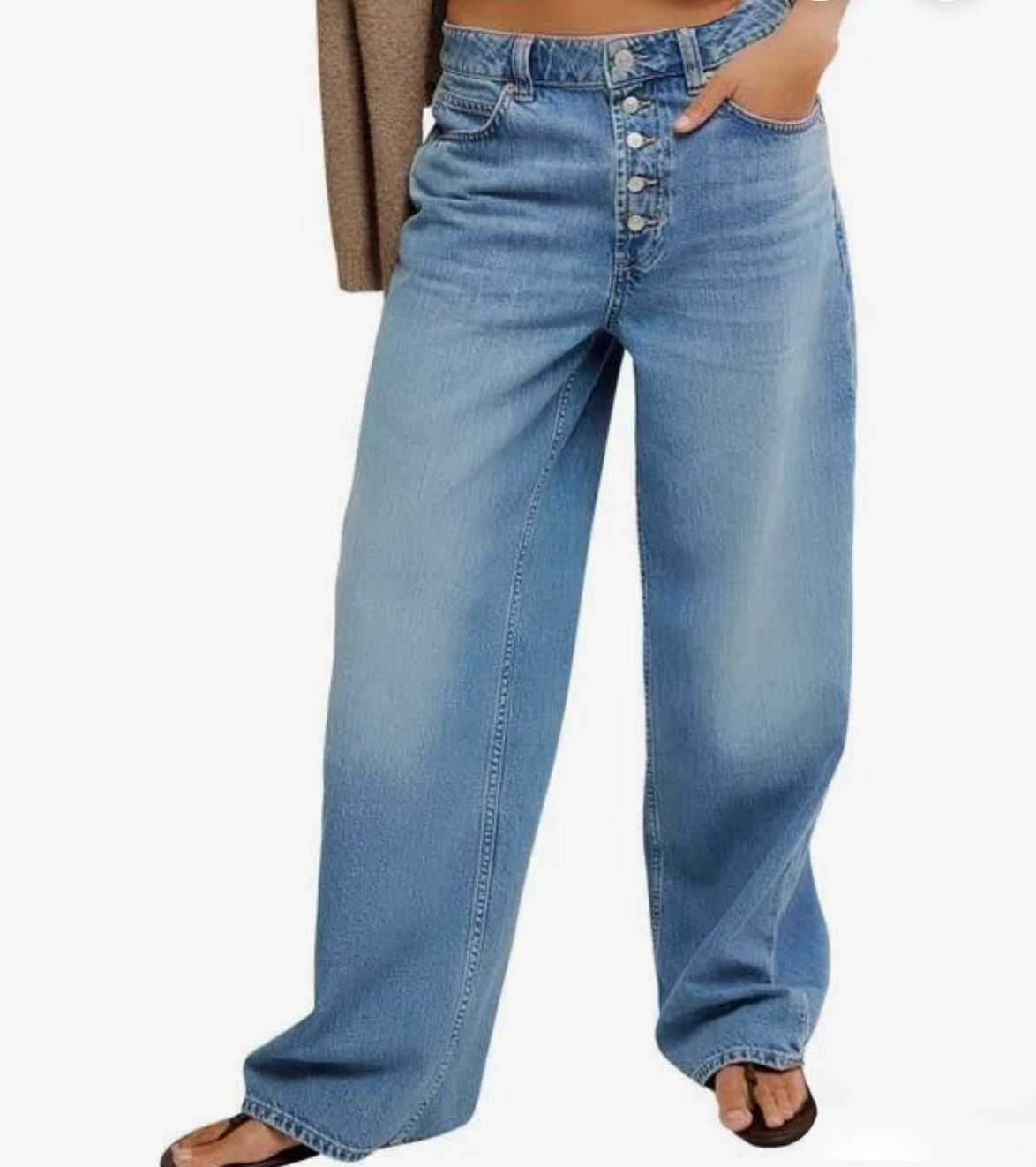 FREE PEOPLE Nia Boyfriend Jeans in Friday