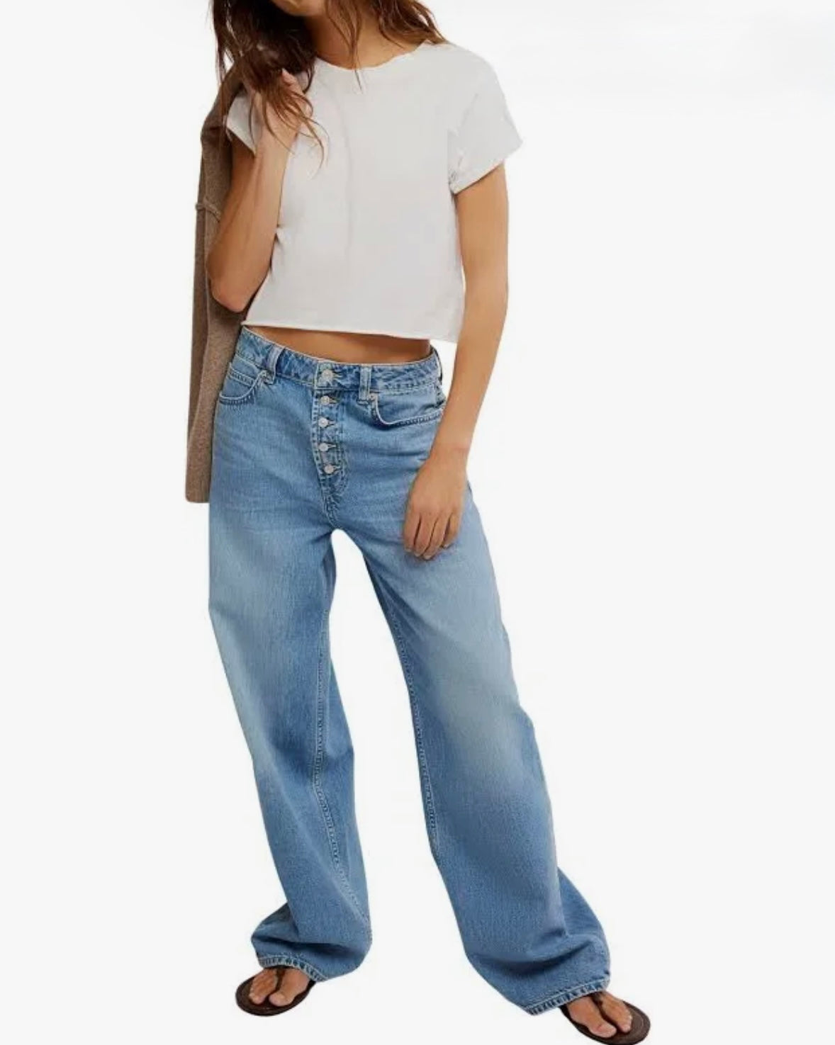 FREE PEOPLE Nia Boyfriend Jeans in Friday