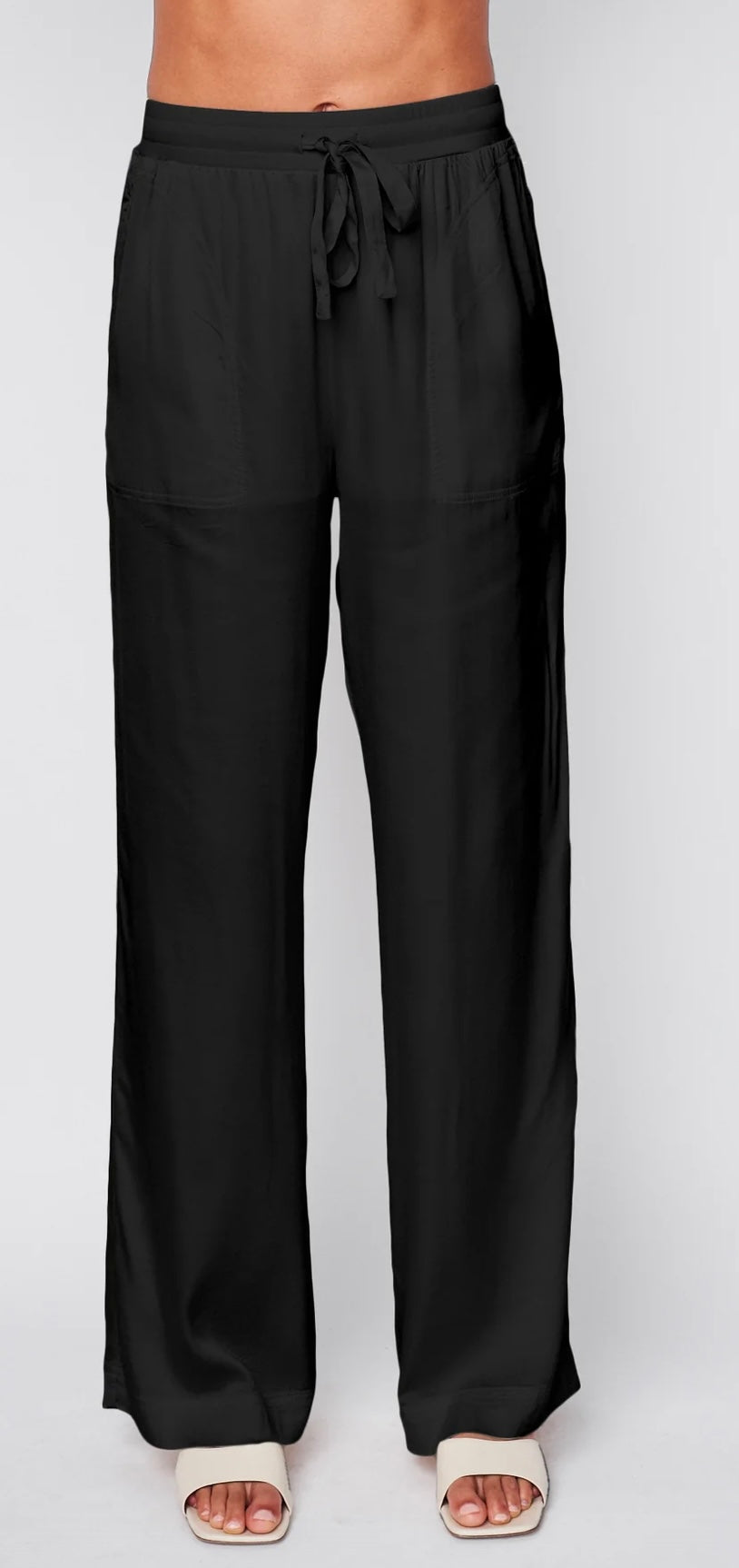 STATESIDE Cosmo Satin Drawstring Pant