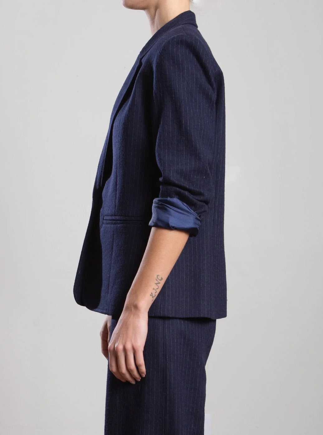 PHARAOH Cyrus Blazer Pinstripe-Navy