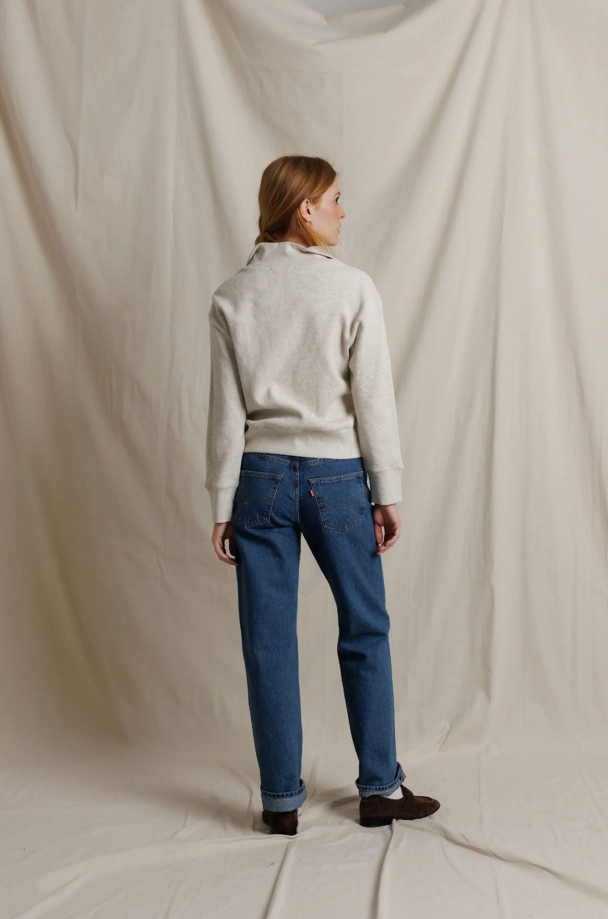 *PREORDER* PERFECT WHITE TEE Zia Waffle Knit Popover Pullover