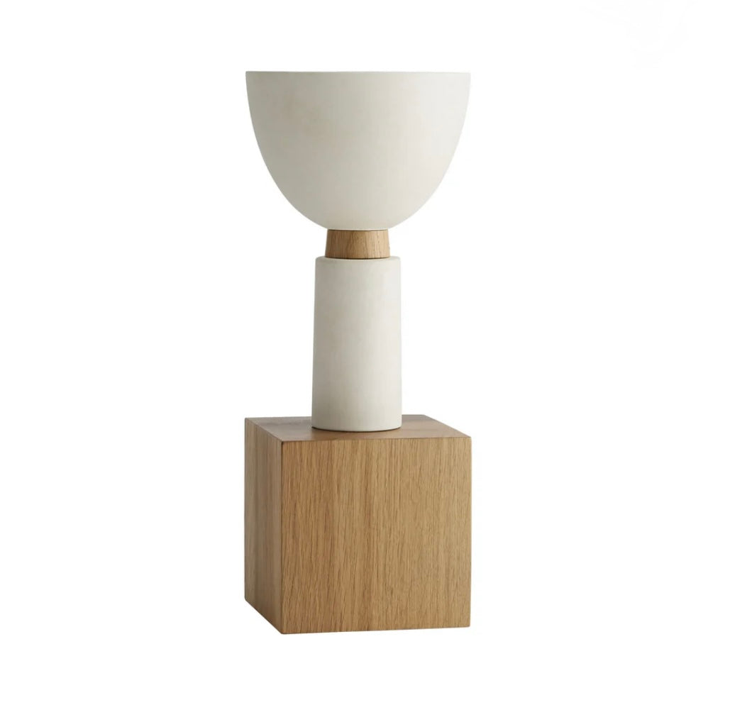 Arteriors Mod Wooden And Clay Small Vase
