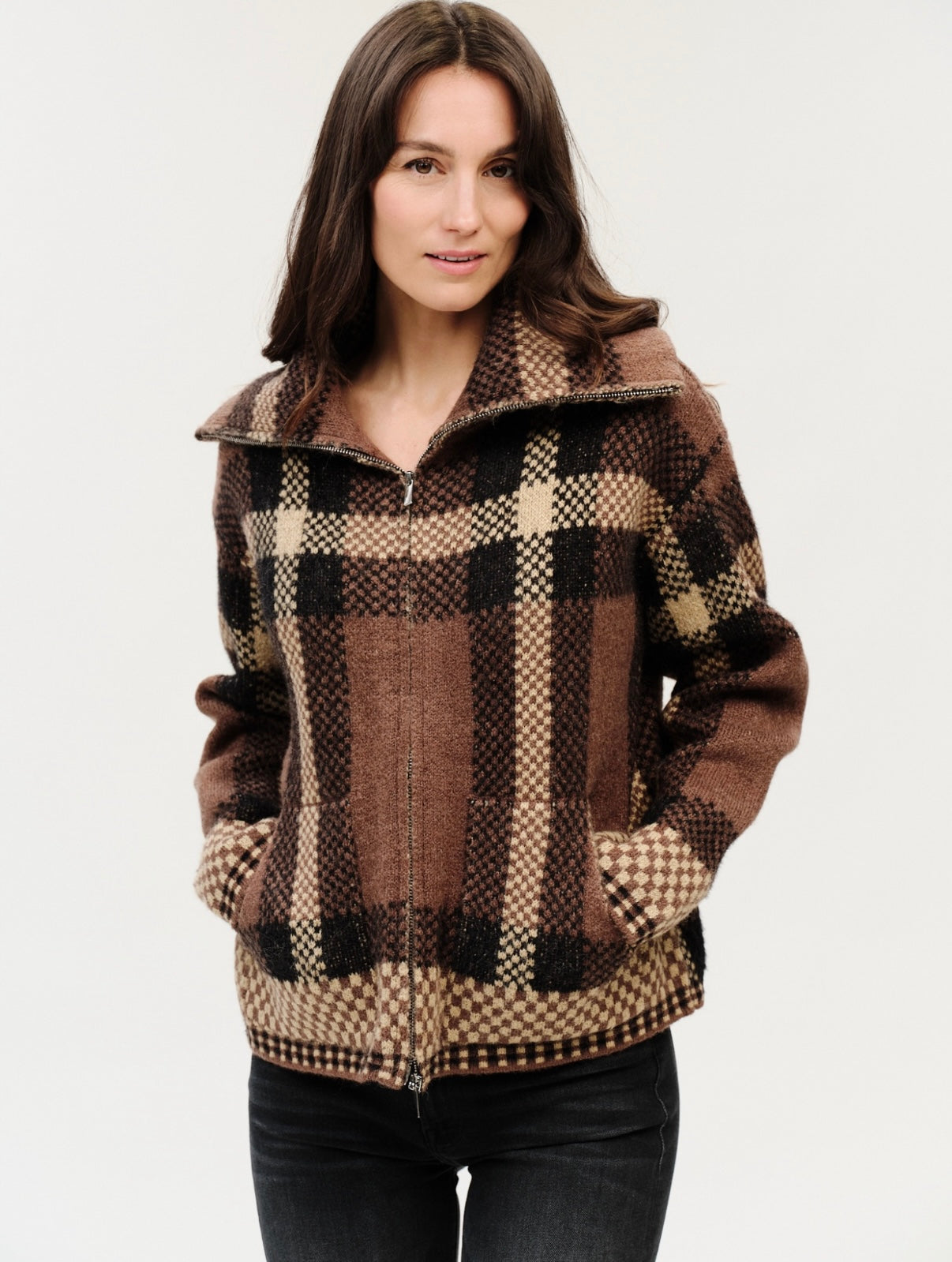 *PREORDER* SIX/FIFTY Cypress Plaid Collared Zip-up