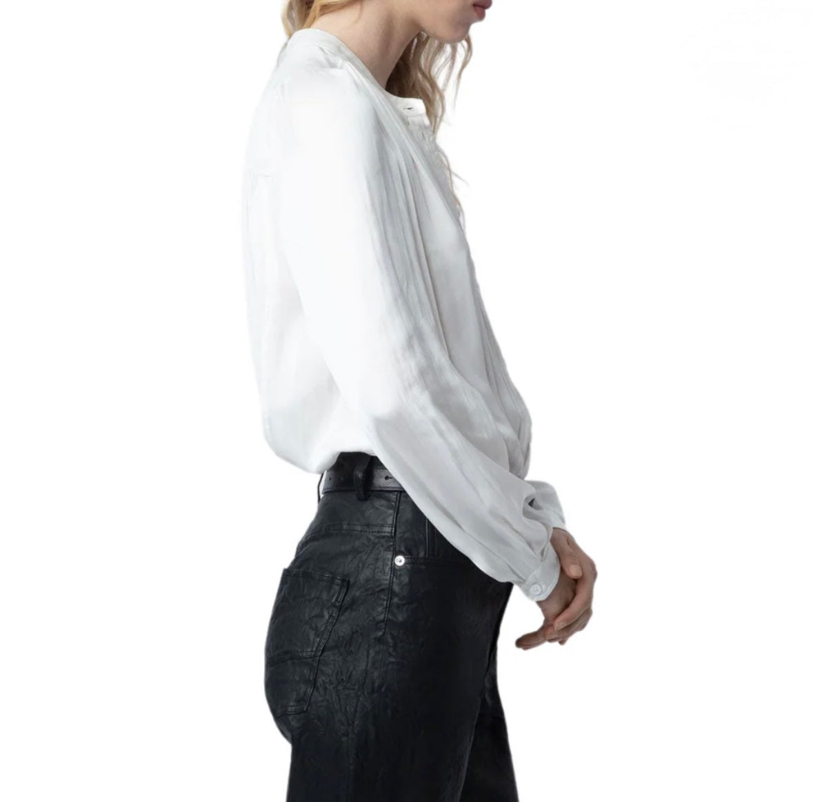 ZADIG & VOLTAIRE Tink Satin Perm in Judo