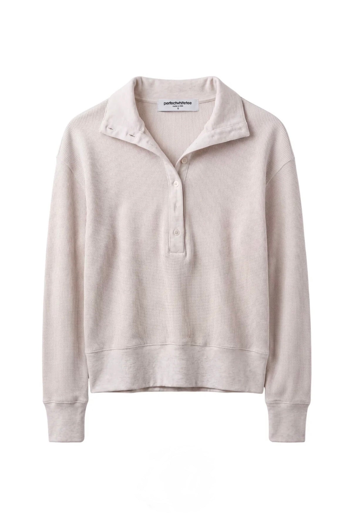 *PREORDER* PERFECT WHITE TEE Zia Waffle Knit Popover Pullover