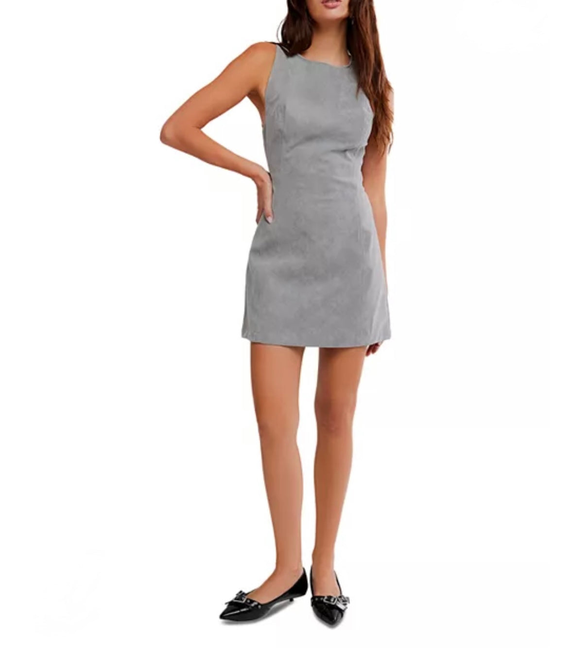 FREE PEOPLE Atlas Faux Suede Mini Dress