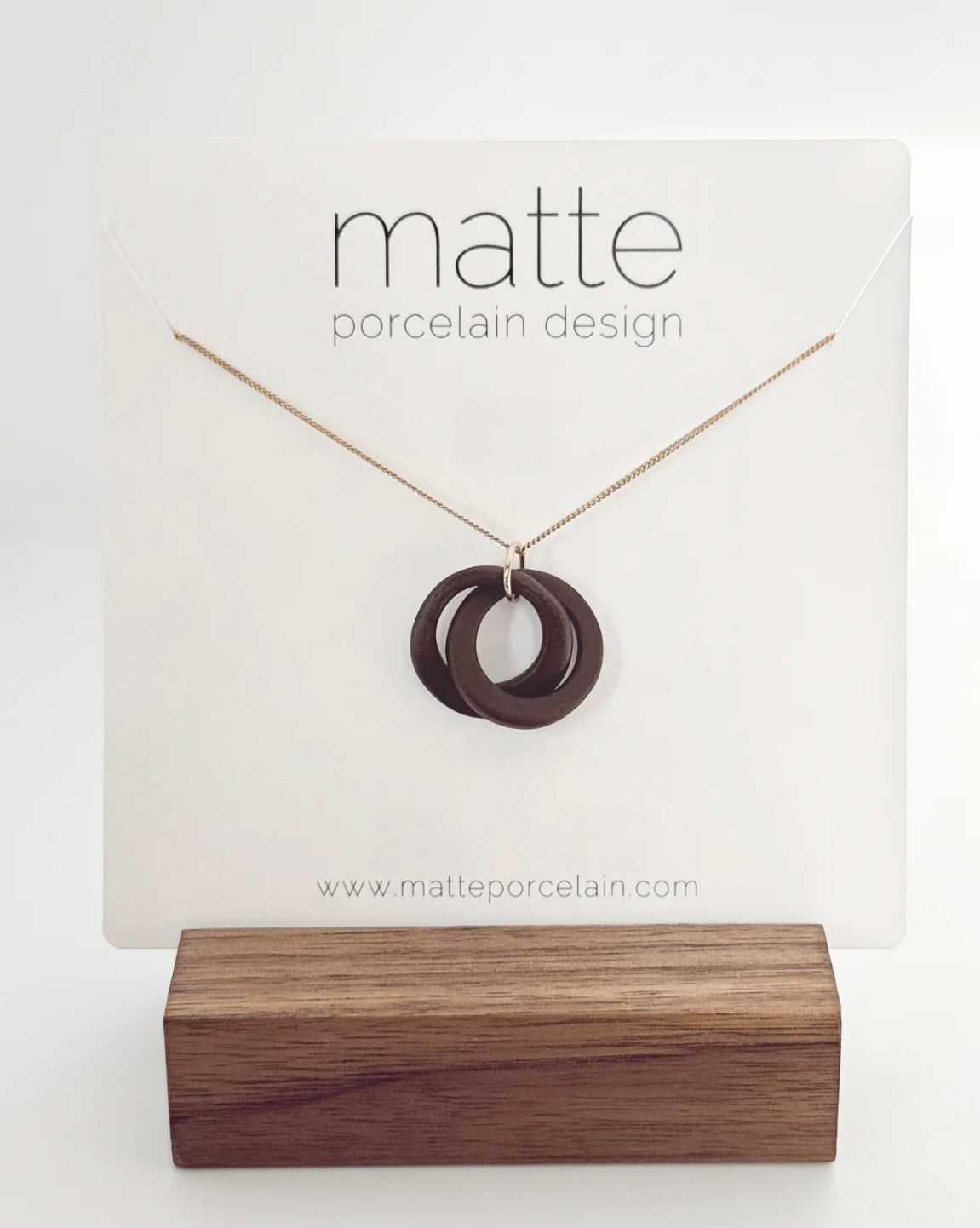 MATTE PORCELAIN the MINI KNOT necklace